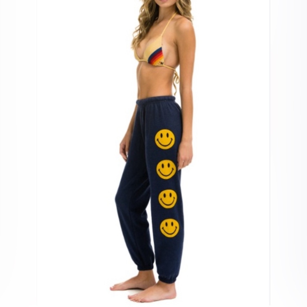 aviator nation smiley 2 sweatpants